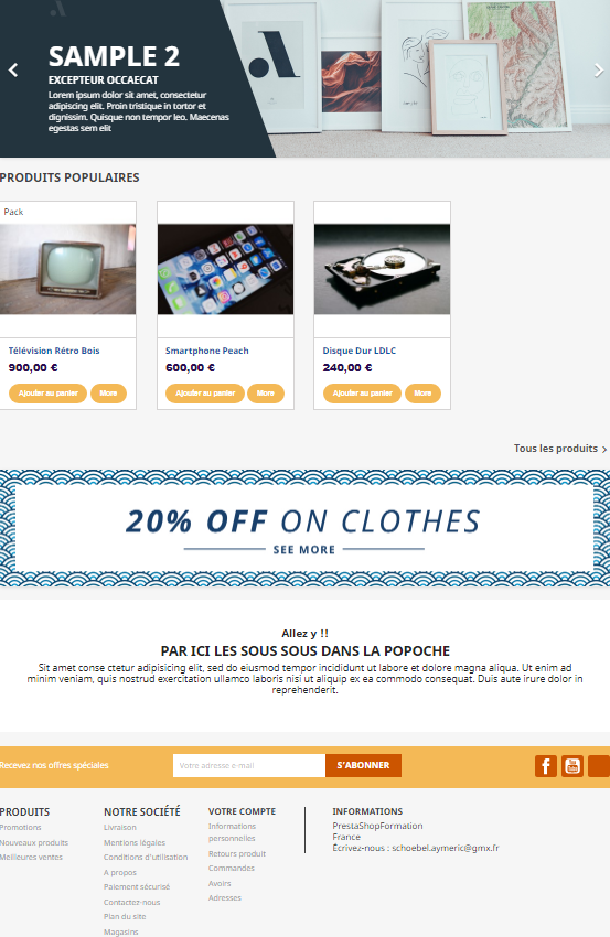 image Mon premier PrestaShop